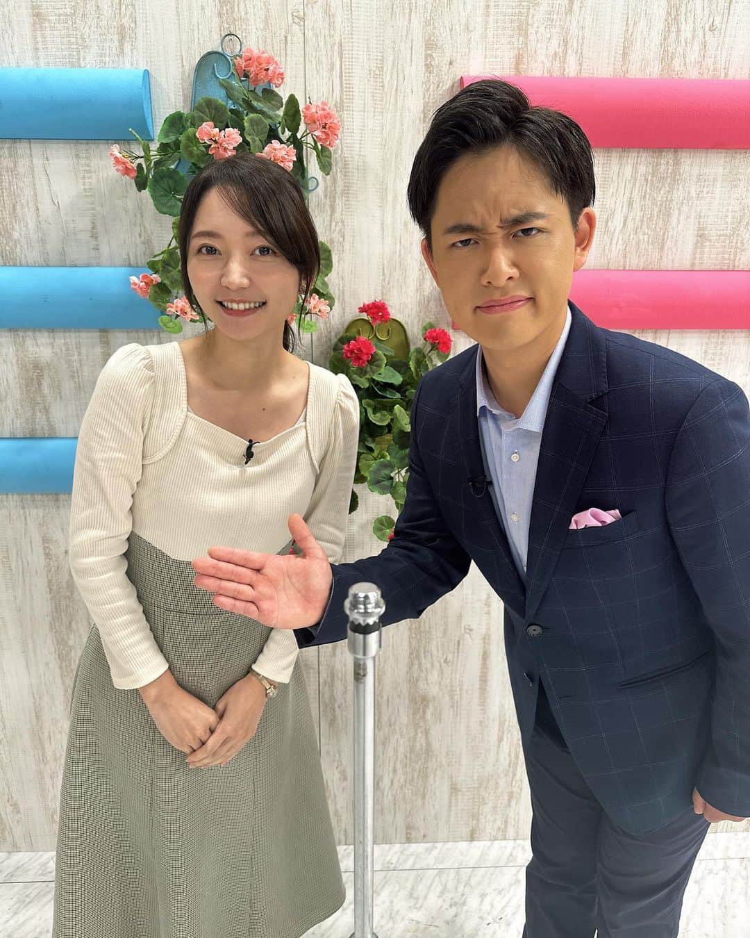 髙橋大悟のインスタグラム：「#7スタライブ  竹﨑さんとの関西コンビ！ めちゃ楽しかったです！🤣  #テレビ東京 #アナウンサー」