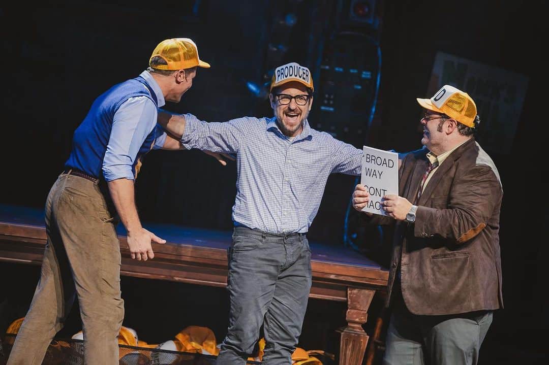 アンドリュー・ラネルズのインスタグラム：「We had an especially special Broadway producer tonight at Gutenberg: JJ Abrams! (He’s our producer in real life too! It’s a hat on a hat!)」