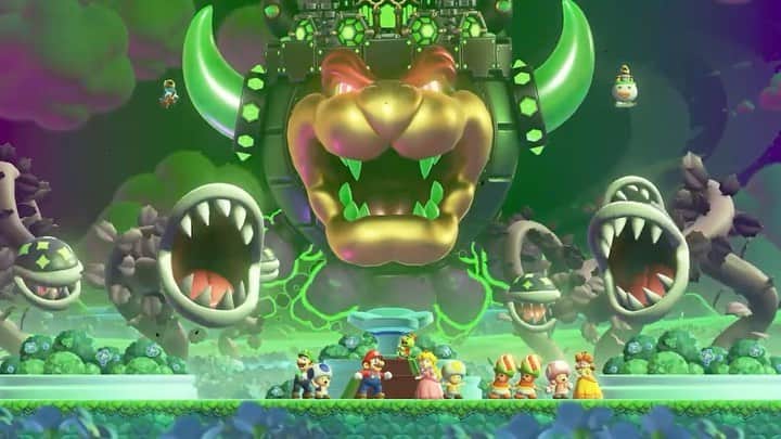 任天堂アメリカのインスタグラム：「You’ll be able to visit the Flower Kingdom soon when #SuperMarioBrosWonder arrives on October 20!  Learn all about Mario’s latest 2D side-scrolling adventure, including worlds, playable characters, power-ups, Wonder effects, and more!」