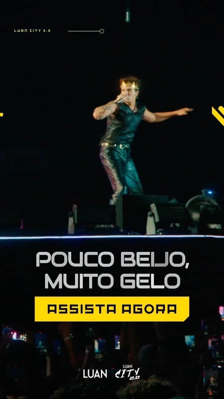 ルアン・サンタナのインスタグラム：「POUCO BEIJO, MUITO GELO!! Já disponível no YouTube. 😚🧊」