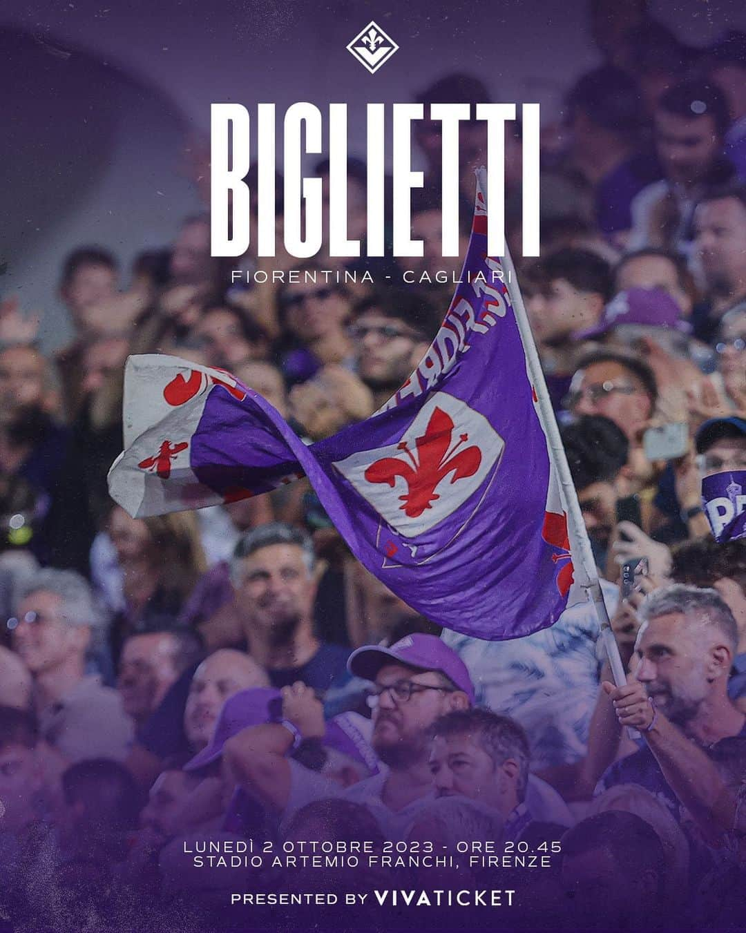 ACFフィオレンティーナさんのインスタグラム写真 - (ACFフィオレンティーナInstagram)「💜 Tutti al Franchi!! ⚽️ Fiorentina-Cagliari 🗓️ Lunedì 2 ottobre, ore 20.45 🏷️ Acquista il tuo biglietto: LINK IN BIO  #forzaviola #fiorentina #seriea #fiorentinacagliari」9月22日 17時15分 - acffiorentina