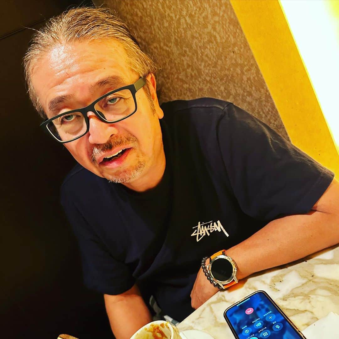 マッコイ斉藤のインスタグラム：「ばったり！矢吹さんずーっと矢吹さん #パイアット」