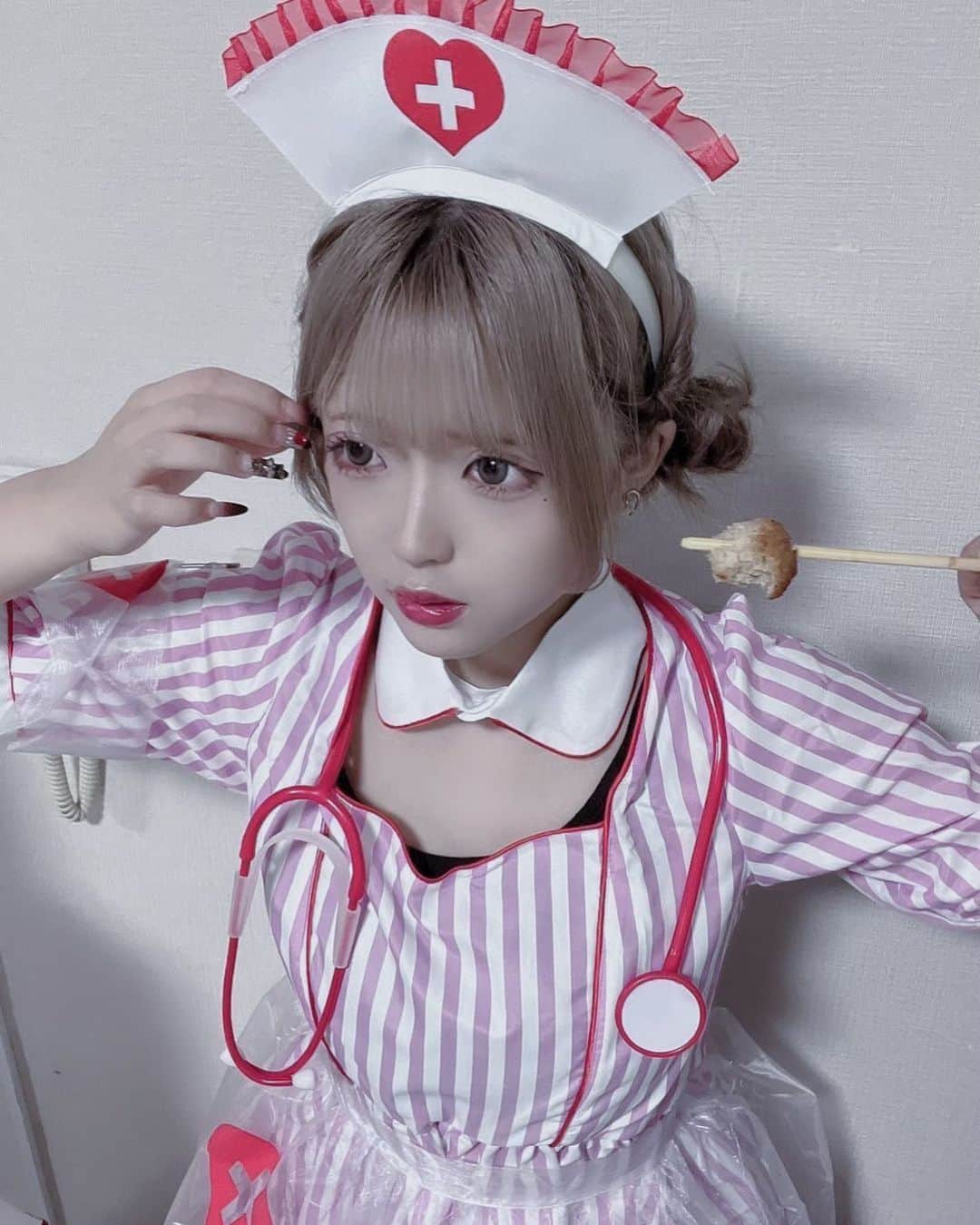 佐藤優來那のインスタグラム：「💉🥀‪‪❤︎‬」