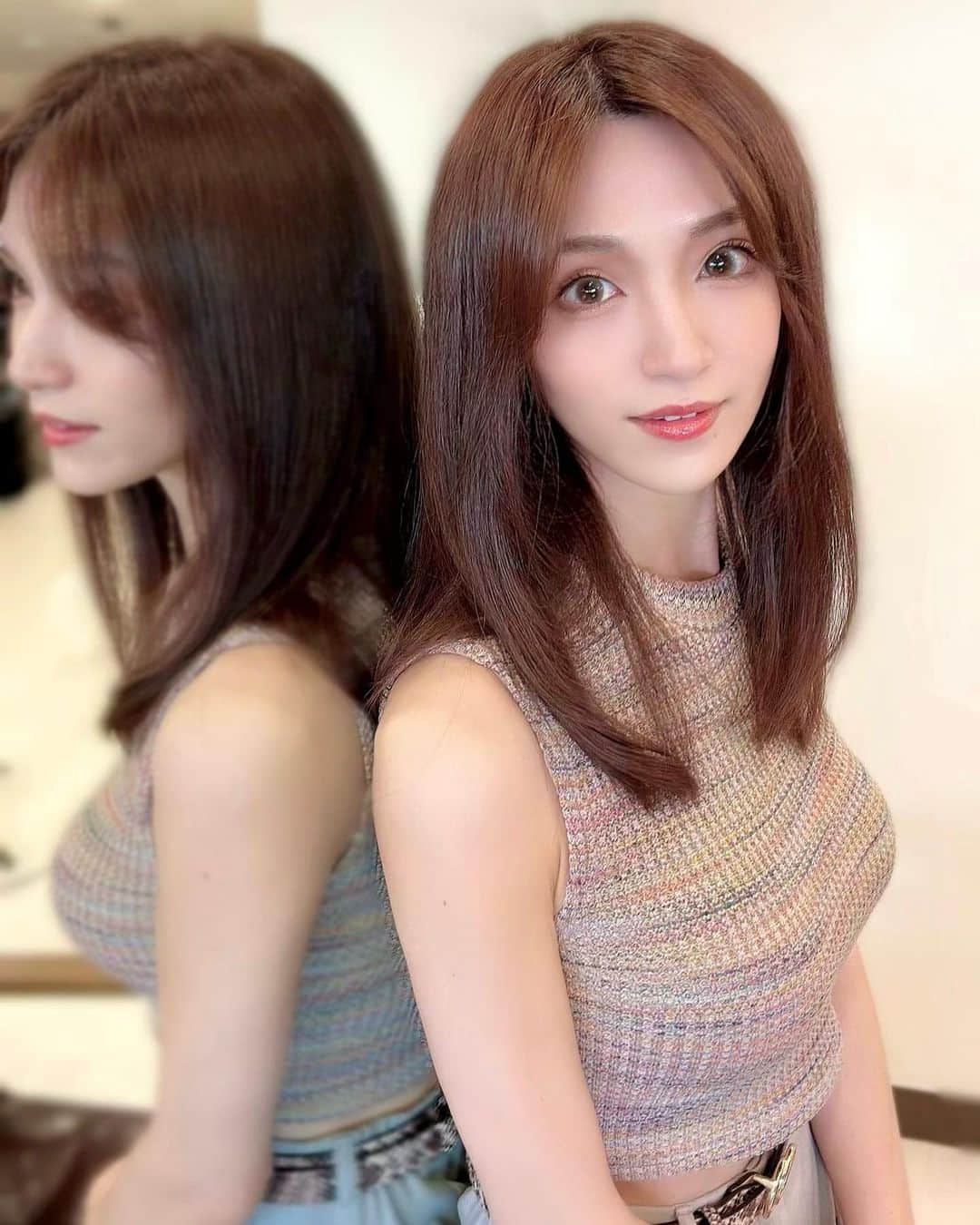 白瀬由莉のインスタグラム：「ヘアトリートメントしてきた👼🏻 髪の毛まとまるようになってうれしい🫧  今回ハイドレイドは2回目 トリートメント×ハイドレイドは最強やった🫶🏻  このトリートメントは髪の毛に蓄積したCaイオンを取り除いて髪の毛の内部から補正してうるおう🫧 浸透させるときハイドレイドでつやつや✨ @deux_hair_salon @osada_deux トリートメント専門にされている方もいて めっちゃ丁寧に仕上げてくださった🥺🤍  ハイドレイドはスチームより細かい水粒子が出るから潤って 薬剤の浸透をうながすんやって🤖 @hydraidhairshow   髪の毛つやつや気分あがる🫶🏻  明日も素敵な1日を☺️🌈  🌷🧚🏻‍♀️🌻  #Hydraid #ハイドレイド #トリートメント #deux_hair_salon」