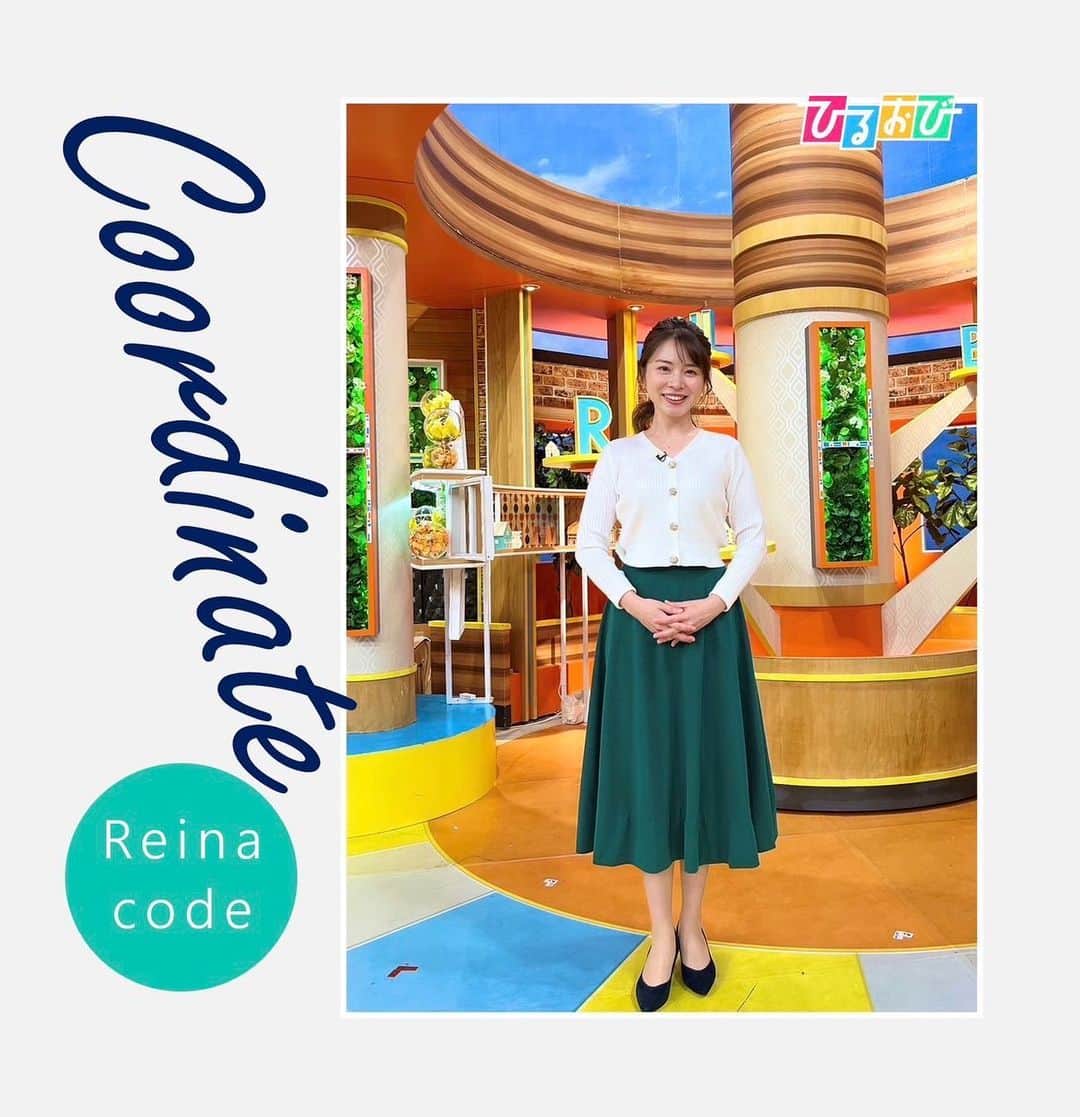 のインスタグラム：「\ 本日の #reinacode はこちら/   ゴールドのボタンがポイントの 大人コーデ✨  明日は #秋分の日🍂 季節の変わり目なので 体調に気をつけて過ごしましょう☺️  今週もひるおびをご覧いただき ありがとうございました💐  #TBS #ひるおび #reinacode #皆川玲奈 #アナウンサーコーデ」