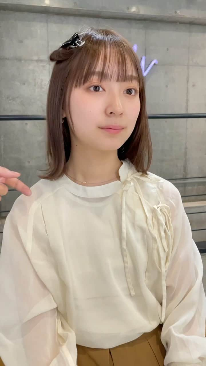 吉田達弥のインスタグラム：「りこさんカット✂︎  #前髪カット　#カット　#巻き髪」