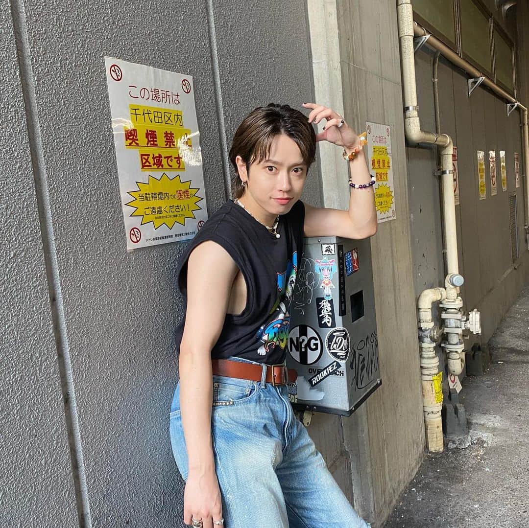 SHINさんのインスタグラム写真 - (SHINInstagram)「夏バイバイ🌴🪼  See you summer!!  #shinchan_style #madkid」9月22日 20時21分 - shin_madkid