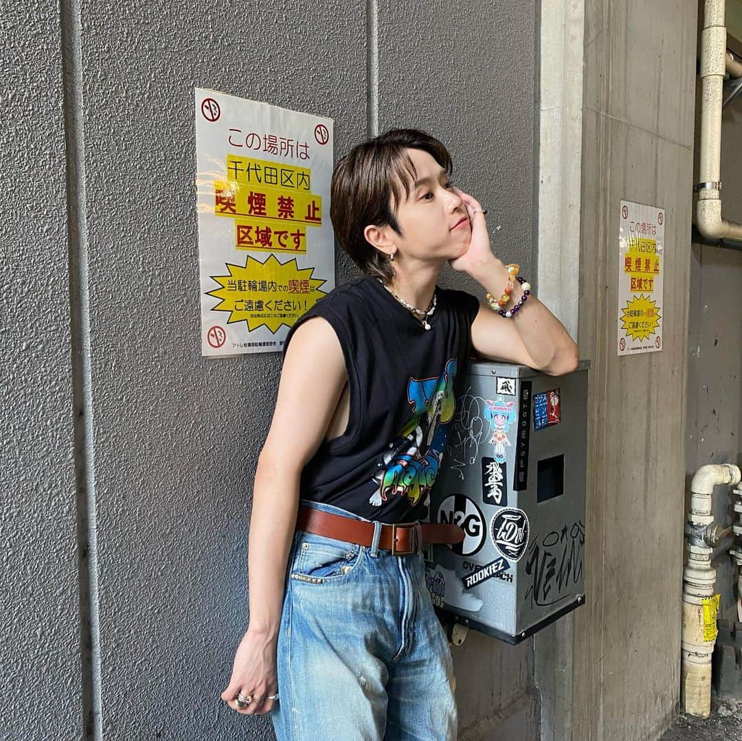 SHINさんのインスタグラム写真 - (SHINInstagram)「夏バイバイ🌴🪼  See you summer!!  #shinchan_style #madkid」9月22日 20時21分 - shin_madkid