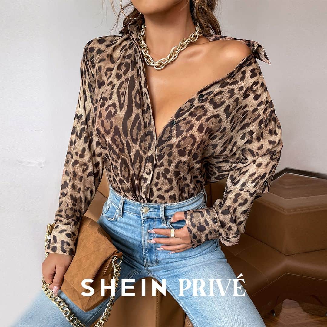 SHEINのインスタグラム：「Spotted in the wild: timelessly fierce fits that can't be tamed 🐆🔥 Which classic look is letting it roar? 👇  🔗:https://shein.shop/gr1m0ur  #SHEINCollections #ForAllAges」