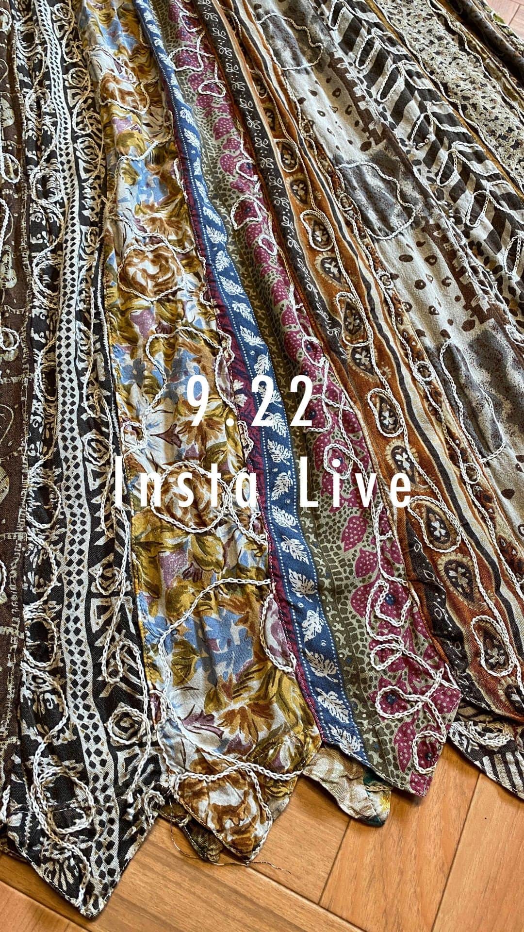 Chief used&vintageのインスタグラム：「9.22 Insta Live ご覧いただきありがとうございました！  本日の新入荷品を全て試着しながらご紹介させていただきました。 早送り、巻き戻しも出来ますので気になるものがございましたら ぜひオンラインストアとあわせてご覧ください。」