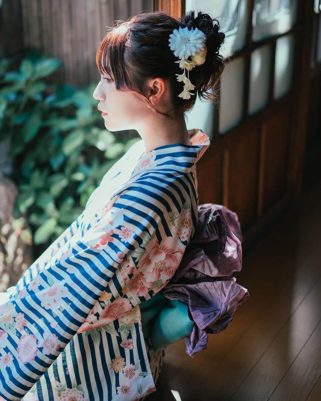 廣川奈々聖さんのインスタグラム写真 - (廣川奈々聖Instagram)「🍧🐈 💭 ⁡ ⁡ ⁡ Photo by @shimom_camera 📸   #浴衣 #作品撮り #ポートレート #japanphotography」9月22日 21時19分 - nanaseven7_u_u