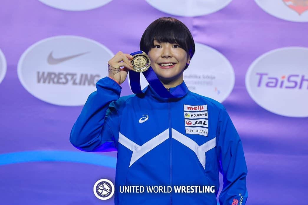 藤波朱理のインスタグラム：「World Championships🇷🇸🥇 世界選手権で優勝し、パリオリンピックの代表に内定することが出来ました。 応援、サポート本当にありがとうございました。 パリオリンピックでの金メダルが欲しくてたまらないのでこれからも自分らしく1歩ずつ進化していきます🚶‍♀️ これからも応援していただけると嬉しいです😊  まずは来月にあるアジア競技大会に切り替えて頑張ります💪✨  l became a World Champion!🌏🥇  thank you for your support! l'll be stronger to get a gold medal in Paris Olympic🇫🇷🔥  next month Asian game🔥 let's go!」