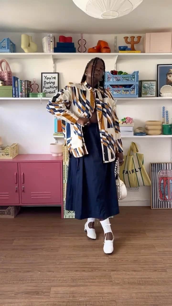 マリメッコのインスタグラム：「Lessons on layering with @luenagamaa 💘  Enjoy our Kupoli (dome) print styled four ways and explore all of Luena’s FW23 favorites at marimekko.com. #marimekko」