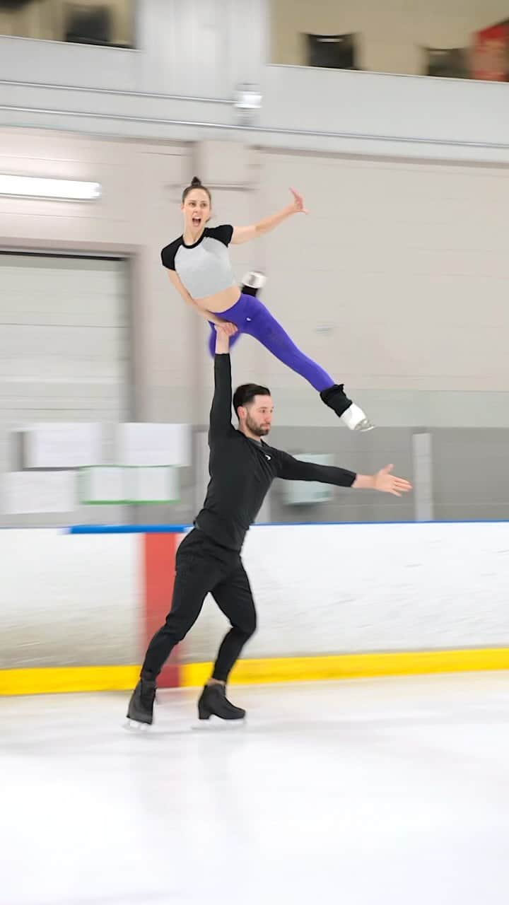 マキシム・デシャンのインスタグラム：「“Interview with the Vampire” 🧛‍♂️🧛‍♀️ - Canadian pair skating champions Deanna Stellato-Dudek & Maxime Deschamps preview their 2024 Free Skate  __⛸️ @deannamsd622 @maximedeschamps 🇨🇦 __👣 Choreography by @juliemarcotte23  __🎧 Music mix and narration by @sk8mixhugo  __🎹 Additional composition by @karlhugomusic  __🎥 Filmed by Jordan @oniceperspectives __📍 Sainte-Julie, Quebec, July 2023  #pairskating #interviewwiththevampire #iceskating #figureskating #oniceperspectives #icedancing #icedance #iceskate #figureskate #isufigureskating」