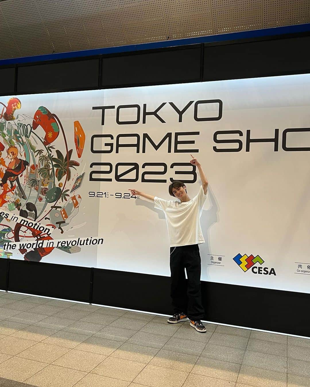 翔さんのインスタグラム写真 - (翔Instagram)「Tokyo Game Show 2023行ったよ! ゲーム大好きだから本当に楽しかった! 好きなゲームや欲しいゲームが沢山見つかった🥹 Would it have been a crime if I took the PAYDAY mask 😈」9月22日 22時52分 - sho0509official