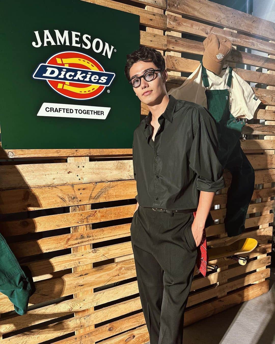 のインスタグラム：「Tokyo Skate Plaza by Jameson & Dickies  @jameson.japan   #ジェムソン #ジェムソンディッキーズ #JamesonTokyoSkatePlaza」