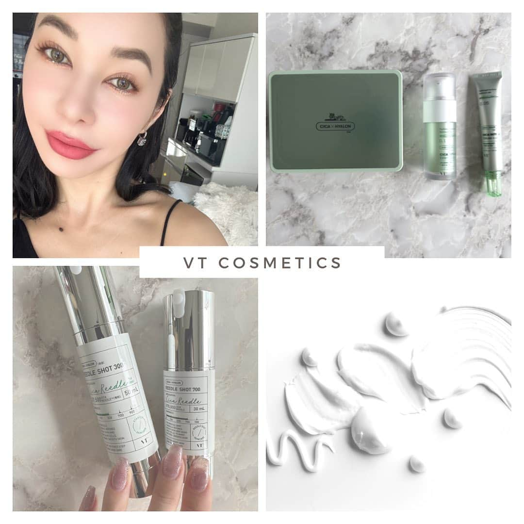 Gabrielaのインスタグラム：「VT cosmetics のターンオーバとバリア機能サポートシリーズは夏終わりにおすすめ！ リードルショットは目に見えない小さな針が配合しており、お肌に刺激を与える為、コラーゲンの再生が改善されます🥹 リードルショットを使った後の化粧品の浸透も良くなるので、夜はレチノールシリーズ、朝はビタミンCという使い方をしてます！  シカとレチノールを配合してるReti-Aシリーズはレチノールの乾燥を防ぐので、敏感肌にも使いやすいですー 私は肌が薄く、すぐに赤くなったり、皮剥けするので、レチノール配合のセラムを0.1〜0.5%で使います😊 . . VT COSMETICS reedle shot  Moist and quickly absorbed, REEDLE SHOT effectively delivers active ingredients to improve skin texture😀 i like to use it with Cica Reti-A line to improve the collagen and minimize the pores ❤︎ . . #vtcosmeticjapan #vtcosmetics_review #vtcosmetics_spot #reedleshot #リードルショット　#スキンケア　#ターンオーバー改善」