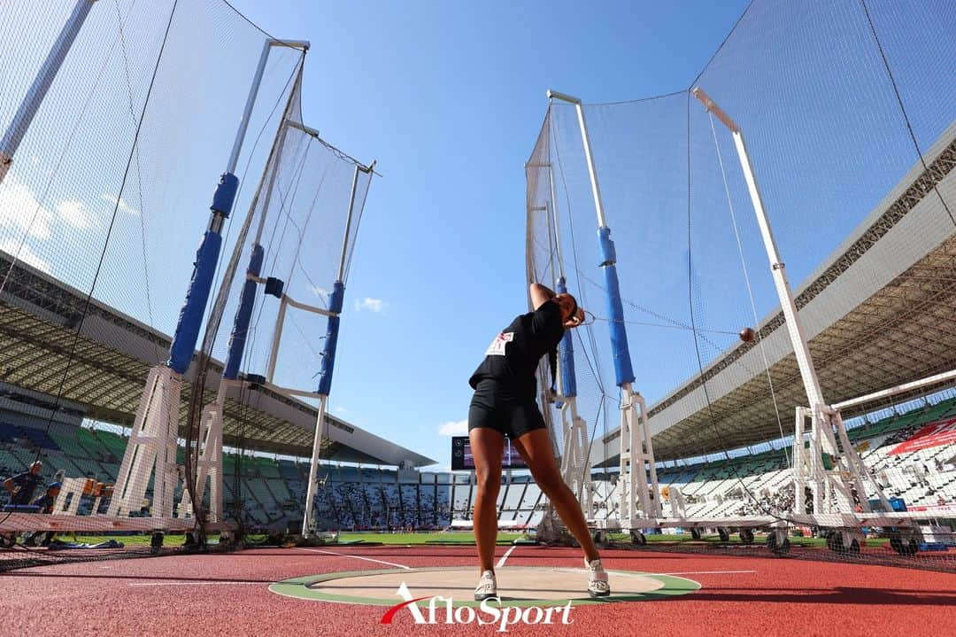 アフロスポーツのインスタグラム：「マッカーサー・ジョイ・アイリス/Joy McArthur, JUNE 3, 2023 - Athletics : The 107th Japan Track & Field National Championships  Women's Hammer Throw Final at Yanmar Stadium Nagai in Osaka, Japan.   Photo: @yohei_osada.aflosport  #sportphoto #sportphotography #スポーツ写真」