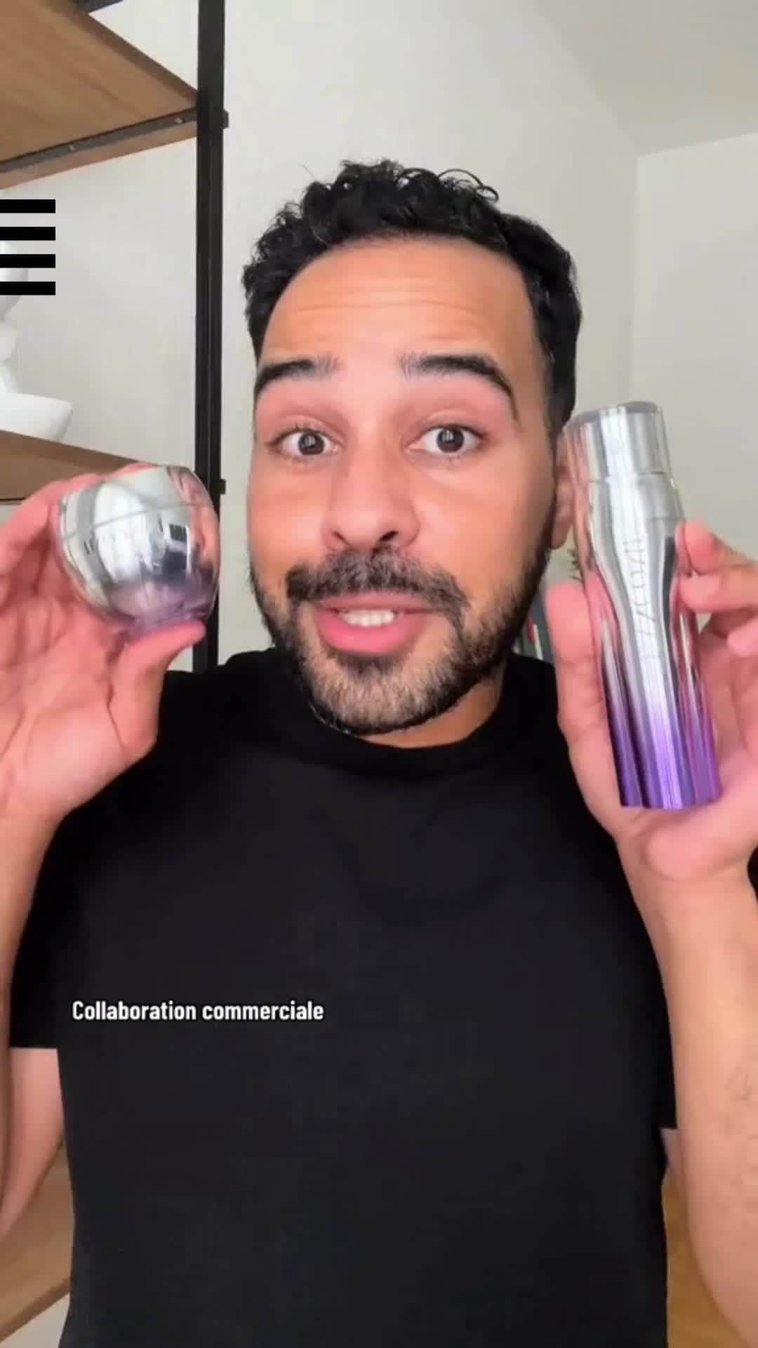 セフォラのインスタグラム：「Arrêtez tout ce que vous faites ! Et regardez plutôt @amoudax nous expliciter la routine skincare RÉNERGIE de @lancomeofficial qui combat les rides, les tâches et les problèmes de fermeté. ⁣ ⁣ 💜 Sérum anti-âge, H.C.F Triple Sérum⁣ 💜 Crème anti-âge haute-performance, H.P.N. 300-Peptide⁣ ⁣ Disponibles chez Sephora.⁣ #SephoraFrance #skincare」
