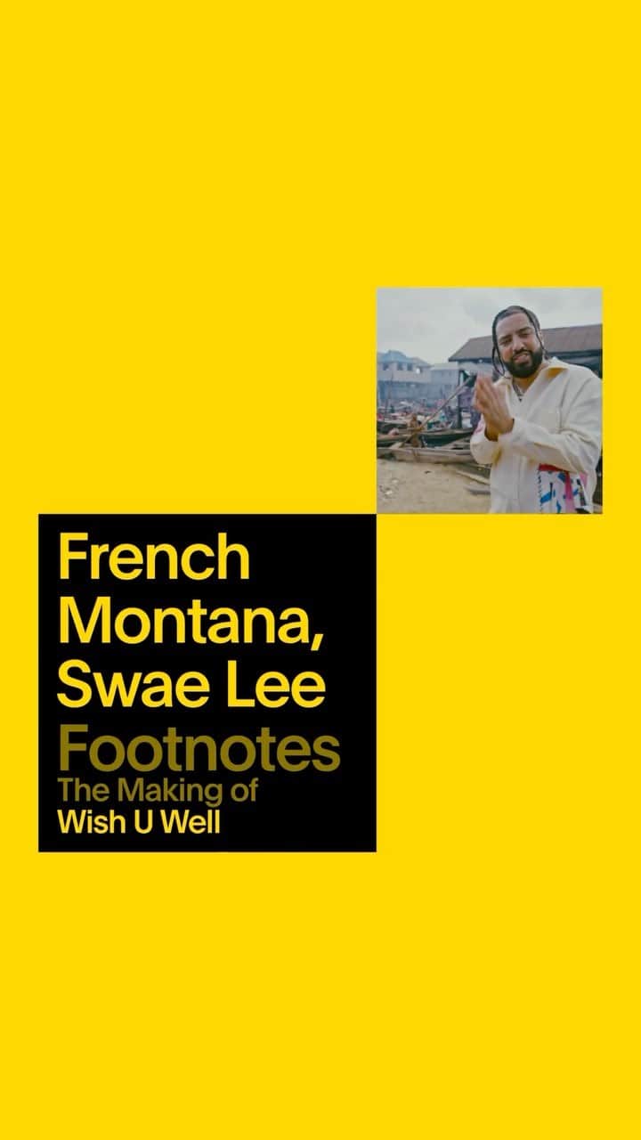 Vevoのインスタグラム：「“I’m able to share my culture and heritage, and it’s fulfilling being able to work in Africa,” says @FrenchMontana about filming “Wish U Well” in Nigeria. Watch our Footnotes on the making of the video for more insights from him and @SwaeLee.  ⠀⠀⠀⠀⠀⠀⠀⠀⠀ ▶️ [Link in bio]」