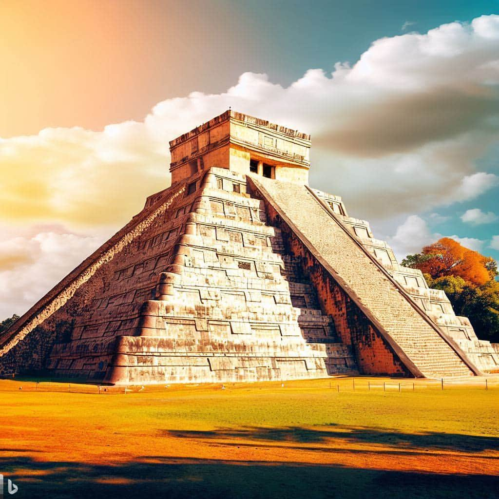 Microsoftのインスタグラム：「We asked @Bing for some of the best locations to witness the Autumnal Equinox -- Chichen Itza, Mexico, Kyoto, Japan, New England, USA, and Iceland. Experience it for yourself with help from Bing Image Creator.」