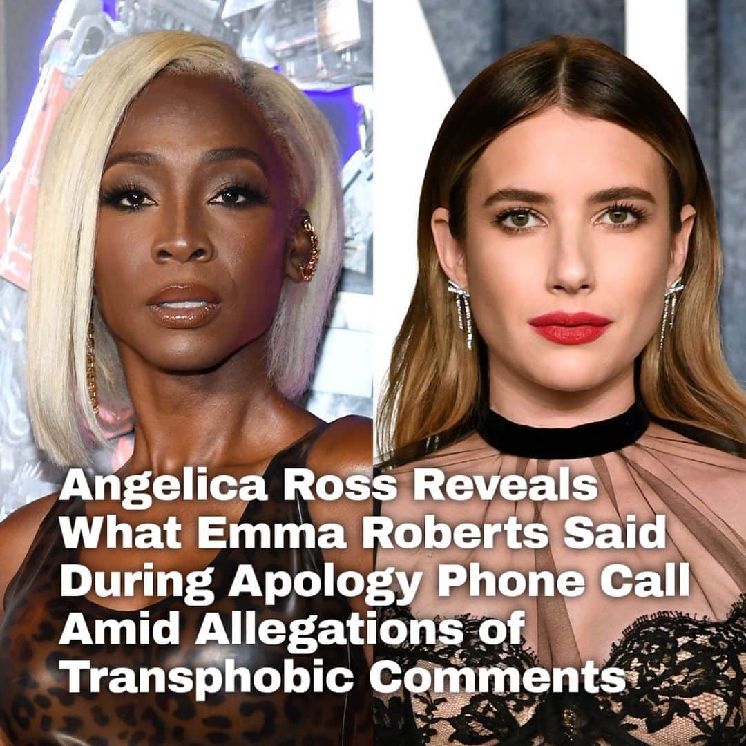 Just Jaredさんのインスタグラム写真 - (Just JaredInstagram)「Angelica Ross just gave a tell-all interview about her Emma Roberts allegations and she revealed what the actress told her in an apology phone call this week. The former "AHS" actress previously accused her co-star of making transphobic comments while on set. Tap the LINK IN BIO for the full story.  #AngelicaRoss #EmmaRoberts #AmericanHorrorStory Photos: Getty」9月23日 3時36分 - justjared