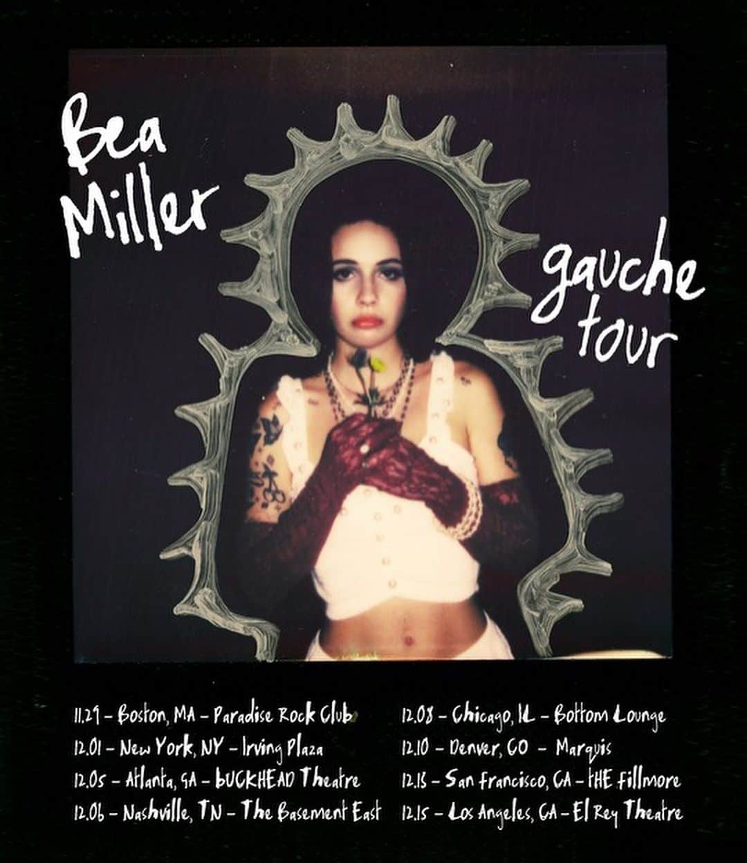 ビー・ミラーさんのインスタグラム写真 - (ビー・ミラーInstagram)「A LIL GAUCHE TOUR FOR A LIL GAUCHE GAL, TICKETS ON SALE SEPTEMBER 29TH 🎟 (click the link in bio for early access 🤭) ALSO YOURS BY @suecothechild FT ME IS OUT NOW GO LISTEN I LOVE IT 👩🏻‍❤️‍💋‍👨🏻」9月23日 3時57分 - beamiller
