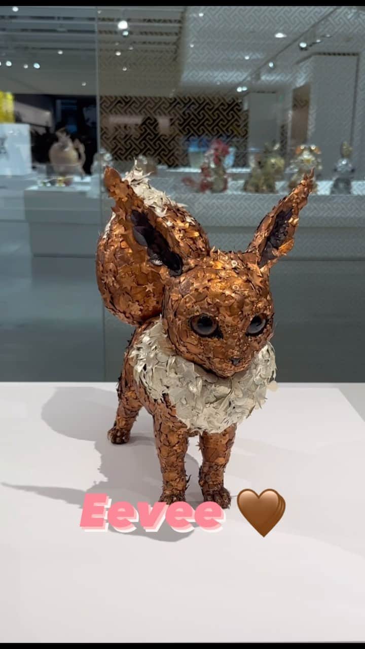 のインスタグラム：「Eevee, Vaporeon, Jolteon and Flareon await at the #PokemonxKogei Exhibition, now on display through January 2024 at @japanhousela ✨ #Pokemon #Pokemon151」