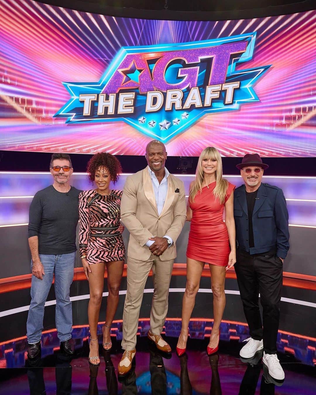 のインスタグラム：「Say you'll be there! @officialmelb is BACK. See her join @simoncowell, @terrycrews, @heidiklum, and @howiemandel for the new series #AGT: Fantasy League. Coming in 2024 to @nbc.」