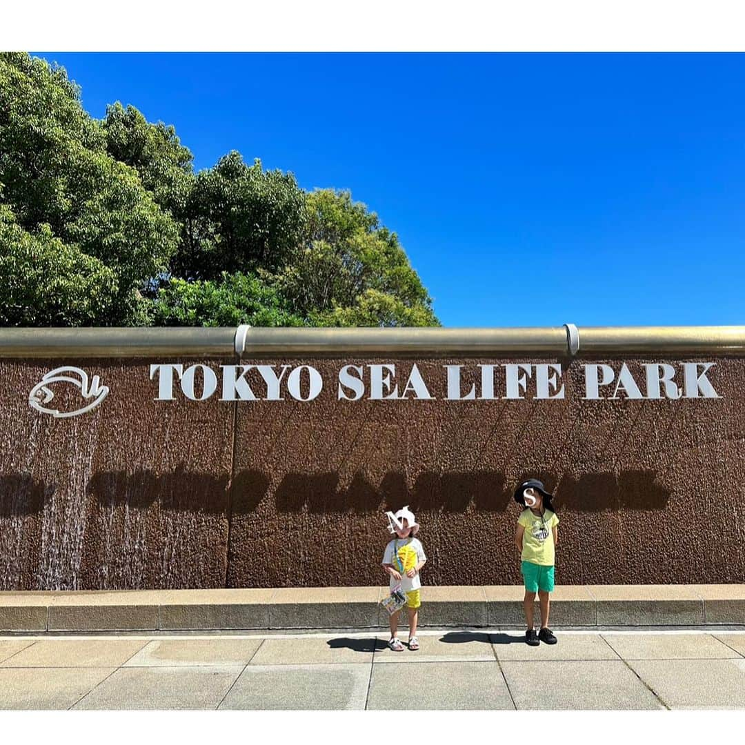 澤野井香里さんのインスタグラム写真 - (澤野井香里Instagram)「東京湾に浮かんでいる様なドーム型の建物の#葛西臨海水族園 🐡✨  海外で生息してる珍しいお魚🐠がたくさんいてちょっと世界旅行気分🌍を味わえたり、触れ合いもできたり、大きな水槽ではたくさんのマグロ🐟がビュンビュンすごいスピードで泳いでいるのが圧巻😳‼️  #葛西臨海公園 も広くてお散歩気持ちよかった^ - ^  #ks_23✨ #ks_tokyo✨ #国内旅行 #家族旅行 #東京旅行 #東京 #東京ディズニーランド #こどもとおでかけ #男の子ママ #女の子ママ #ママライフ #ママリ #コドモノ  #7歳 #4歳 #👦🏻👧🏻 #S⭐️_ #M🍒_  #s⭐️m🍒 #🐠 #tokyo #aquarium」9月23日 6時49分 - kaori_sawanoi