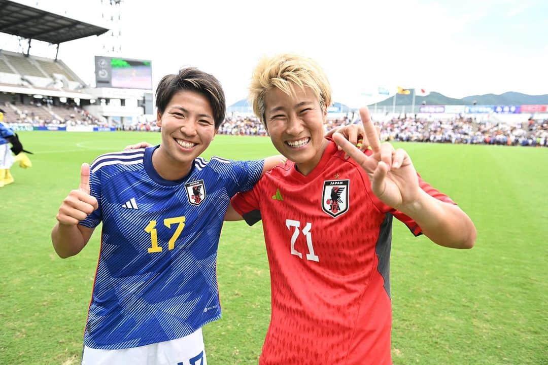 清家貴子のインスタグラム：「vs🇦🇷  北九州最高でした！ たくさんの応援ありがとうございました！！  ©️JFA #なでしこジャパン #jfa」