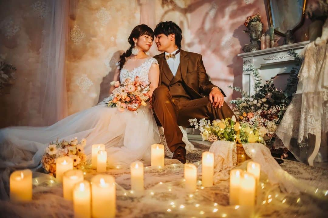 仲道雄大のインスタグラム：「【アトリエ ルルッカ】 . . @atelier_rulucca  . 💄@ebibi.hairmake  . . . . . . #ウェディングフォト  #weddingdress  #スタジオフォト #ウェディングドレス #wedding #weddingphotography #東京駅前撮り  #丸の内前撮り」