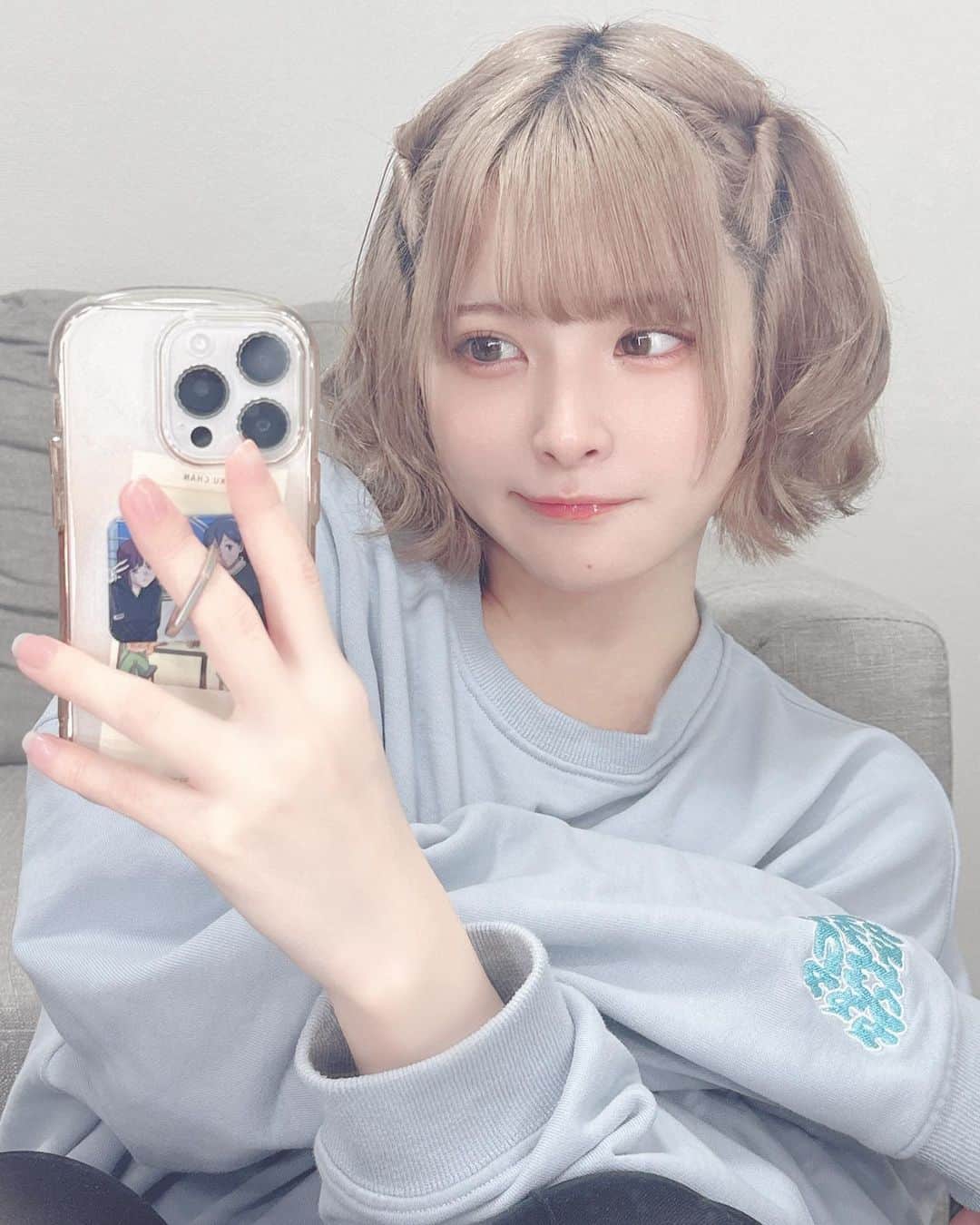 ひっそりゆうみのインスタグラム：「金髪、あと少しで終わり🌱」