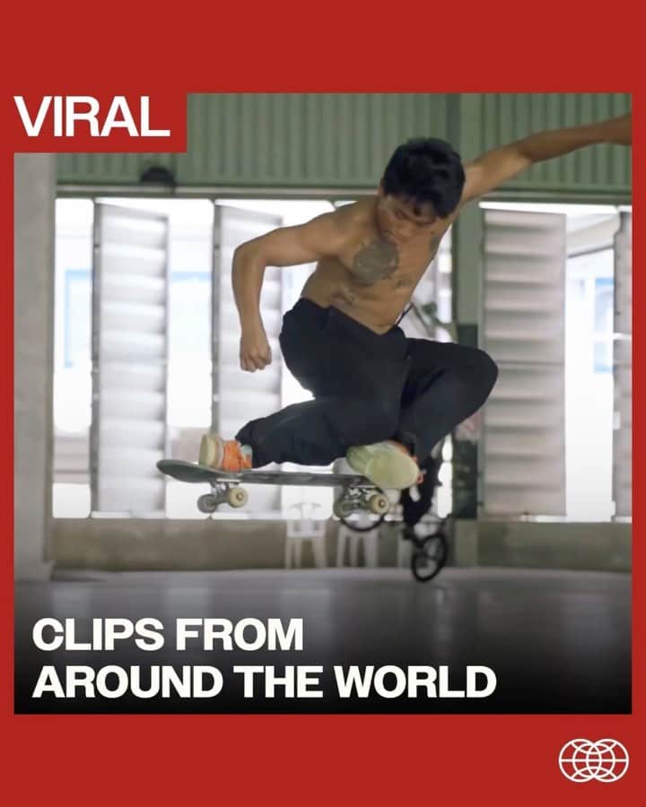 The Berricsのインスタグラム：「Clips from around the world…   1. @makfeliciano switch front shuv 🤩   2. @atalimendes primitive park sesh 🔥   3. @slappyredz European vacation @fpfootwear 🕺   4. @rolandyerbury 360 flip battle 🙌  5. @brandonburleigh bank to wall rail DIY ⚒️   #skateboardingisfun #berrics」