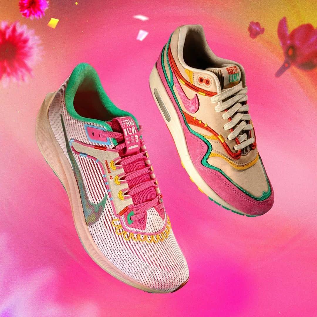 Sneaker Newsのインスタグラム：「Nike's 2023 Familia Collection, comprised of the Air Max 1 and Zoom Pegasus 40, is inspired by young Latinas shaping local and global cultures. Both are set to officially release on September 27th; tap the link in our bio to learn more.」