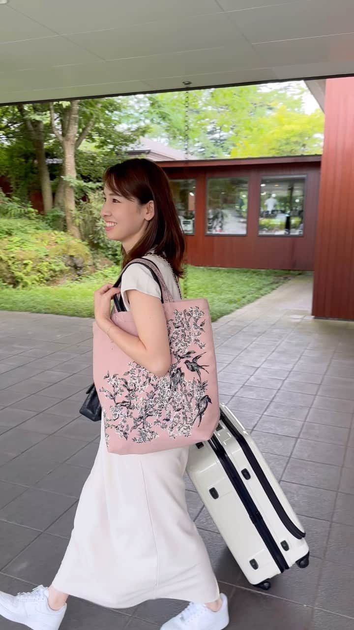 桒原えりかのインスタグラム：「briefingのコロコロ⚪️ お気に入りなので紹介します♪ デザインがGOODなのはもちろん、軽い！転がしやすい！ 靴の箱が潰れず入るサイズなのもお気に入りなのと、表にラップトップなどサッと入れれるのも嬉しい☺️ (ペットボトルも入ります)  そして、もう1年近く使って、最近やっと発見したのですが(笑)サイドのLOCK/UNLOCK✨ 傾斜地や電車で転がらないようにタイヤロックできるではないの！ めちゃ優秀👏電車乗る時は迷惑にならないよう、自慢げにカチッと切り替えてます😉  繰り返しになるけど靴の箱が入る深さなのホント嬉しい。(←探してもなかなかないんです)  さすがbriefing🧳さんのスーツケース 機能的です😊  ところで先日、新幹線内の荷物置き場で、私が1番に並んでいたのに男性がジリジリ後退りしてきたので、ん？？と思いつつも、「お先にどうぞ」と順番をゆずったところ、  その男性、ご自身の荷物を納めた後に 「よかったら僕やりましょうか？汚れちゃうから上の段がいいですよね。ここでいいですか？」 と。  なんて紳士なの😍！しかも自分のは下の段に入れてるのに！ と思いつつ、照れちゃって、割と消極的な声のトーンでお礼を伝えると。  「いえ。さっき待合室で、おじいさんに席を譲っていたでしょ。先にやられちゃったので」 ですって！  見知らぬ方から 思いもよらぬ思いやりをたっぷり受けて おかげで、なんだかホッコリした移動時間になりました♪  ありがとう！にはありがとう！ なんだなぁ✨  @briefinggolf_store_official  #briefinggolf #azas #ゴルフスイング #ゴルフ女子 #lpga #jlpga #高尔夫 #골프 #golf #golfswing #ゴルフウェア #コーデ #golflife #golflifestyle #女子プロゴルファー #プロゴルファー　#गोल्फ़」