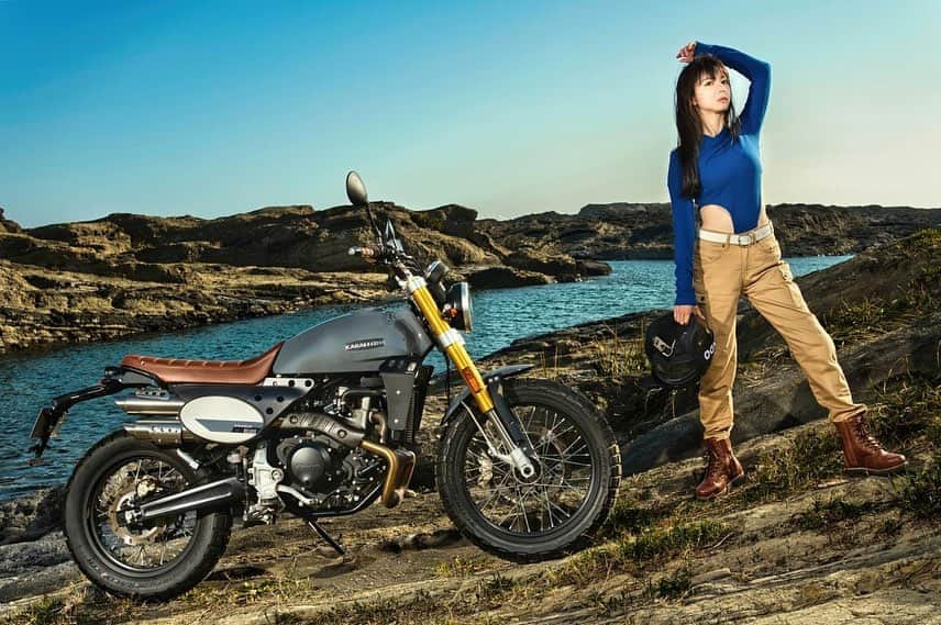 ちぱるのインスタグラム：「. The November 2023 issue of GOGGLE  FANTIC CABALLERO Scrambler 500 DELUXE . . .」