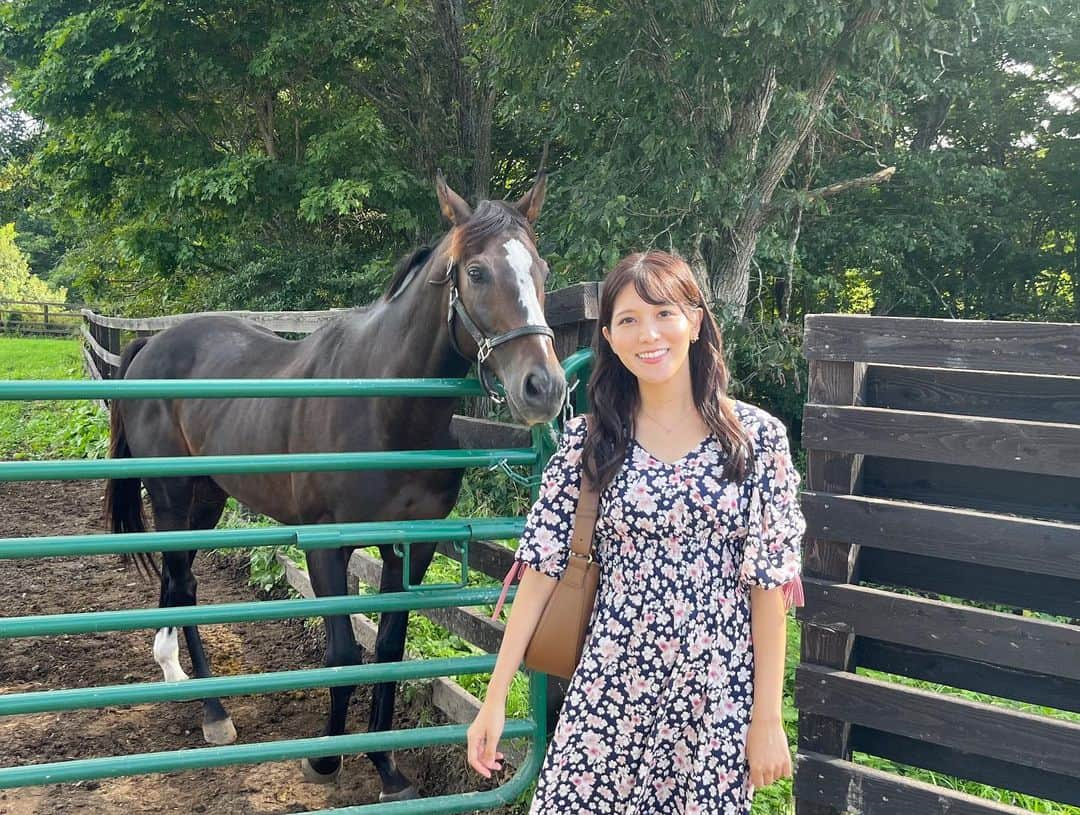 石川彩夏さんのインスタグラム写真 - (石川彩夏Instagram)「オジュウチョウサンと私🥺💓  競馬はギャンブルだけじゃないんだよ。 と教えてくれたのがオジュウチョウサン🏇  絶対王者と呼ばれる前から、お顔も馬体もドンピシャで推しでした🫶笑  3枚目は周りのから『わ！！オジュウチョウサン止まってくれてますよ！！』と教えて頂き、まさかすぎて💦あわあわしてる私😂  ※私も一般見学で皆さんと同じ状況で見学させて頂いております🙇‍♀️  牧場見学はルールとマナーを守りましょう💪  #yogiboヴェルサイユリゾートファーム #オジュウチョウサン」9月23日 14時08分 - ayaka0711zi