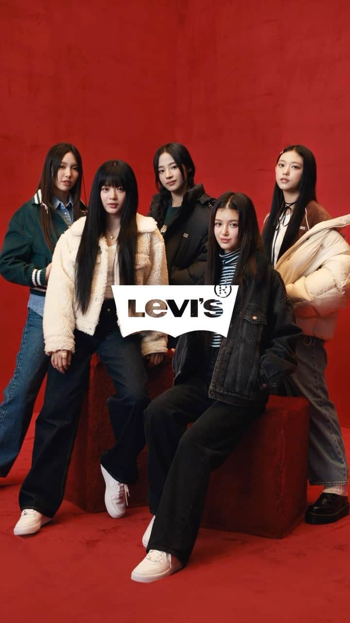 Levi's Japanのインスタグラム：「Get cozy 💙💗💛💚💜  バギージーンズから、デニムスカート、デニムシャツや着ごこち抜群のジャケットまで。 新しいシーズンの注目アイテムをお届けします。  #Levis  #リーバイス #NewJeans #뉴진스 #리바이스」