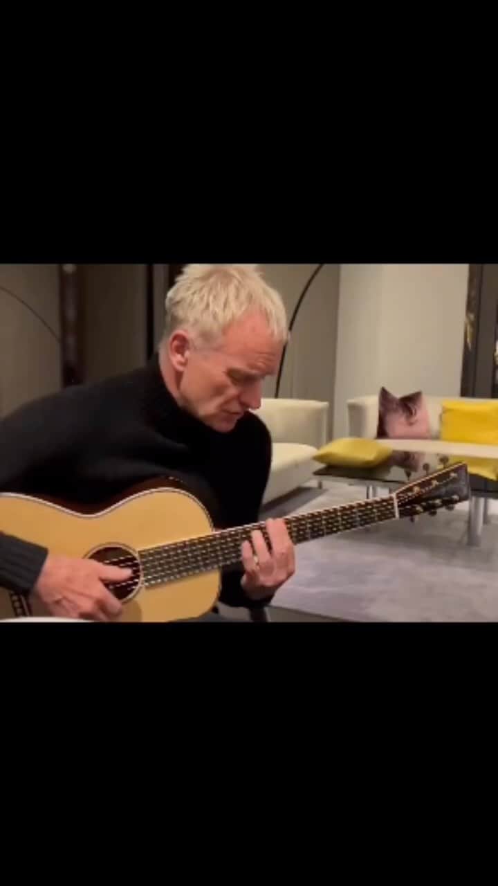 スティングのインスタグラム：「Driven to Tears, impromptu 📹: @mkcherryboom」