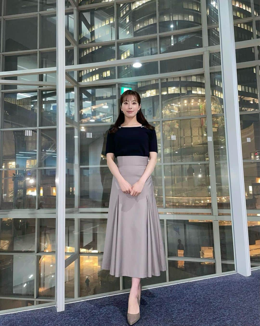 田原萌々さんのインスタグラム写真 - (田原萌々Instagram)「きらきら付いてました🎀♡ tops @strawberry_fields_official  skirt @noela_official   #テレビ朝日#テレ朝#スーパーJチャンネル#Jチャンネル#Jチャン#衣装#テレビ朝日アナウンサー#アナウンサー#ハーフアップ#ハーフアップアレンジ#ヘア#ヘアカラー#ヘアアレンジ#ヘアスタイル#リボン#きらきら#キラキラ#衣装#着用衣装#田原萌々#ootd#j#outfit」9月23日 20時25分 - tahara_momo