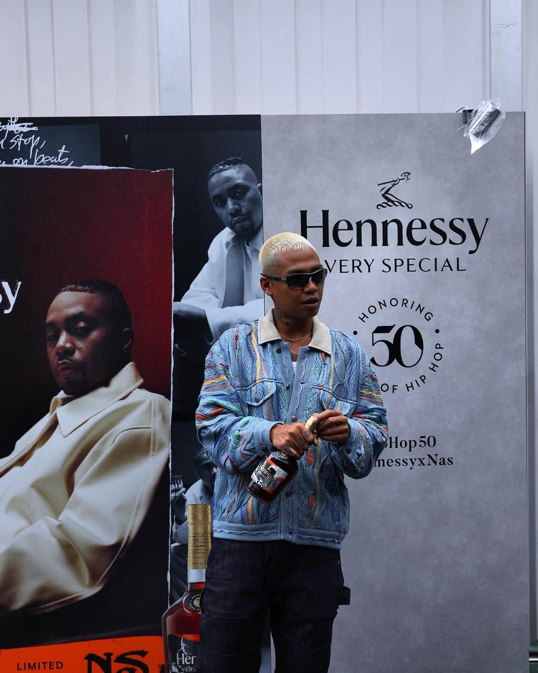 MonyHorseのインスタグラム：「@hennessy  50歳 NAS 50歳 Hip Hop 50歳 最高や‼️  #Hennnessy #HennessyVS #HennessyXNas #THEHOPE #HipHop50」