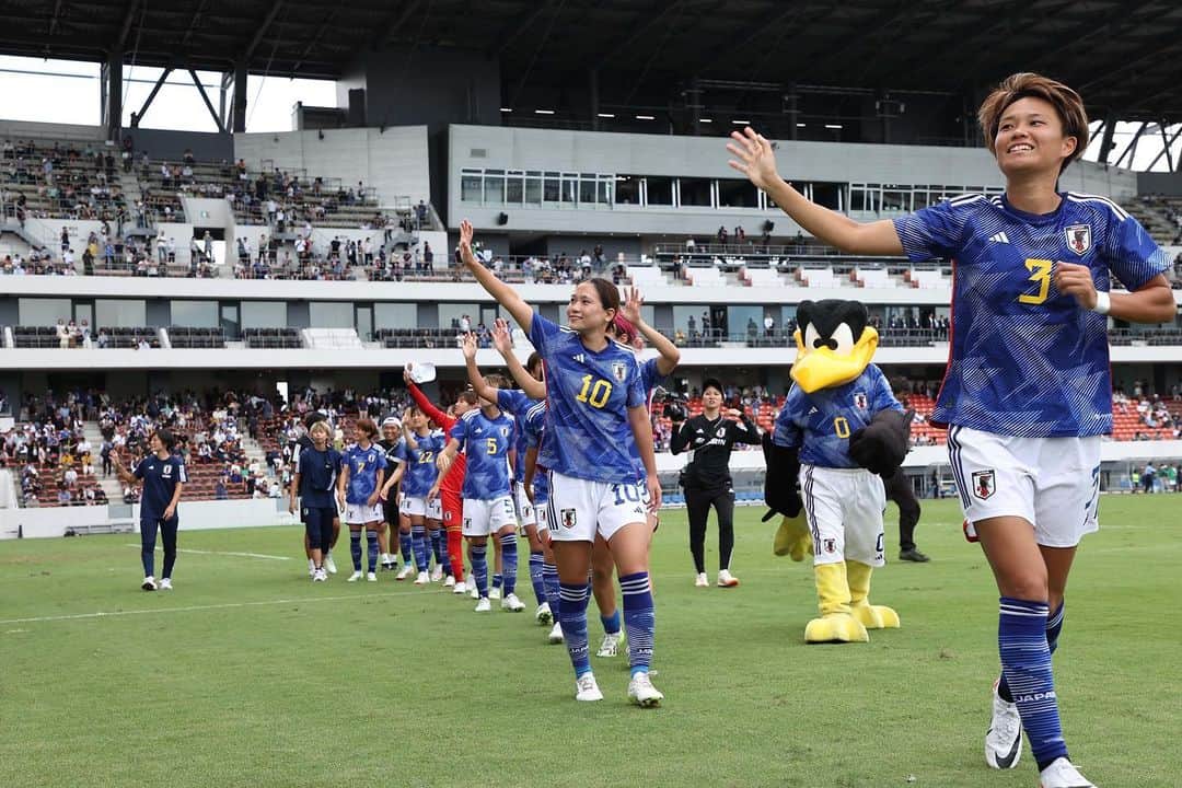 南萌華さんのインスタグラム写真 - (南萌華Instagram)「北九州での試合最高でした！  たくさんの応援ありがとうございました🤝❤️‍🔥  まだまだここから😊👍  ©︎JFA  #なでしこジャパン」9月23日 20時56分 - moeka_1207