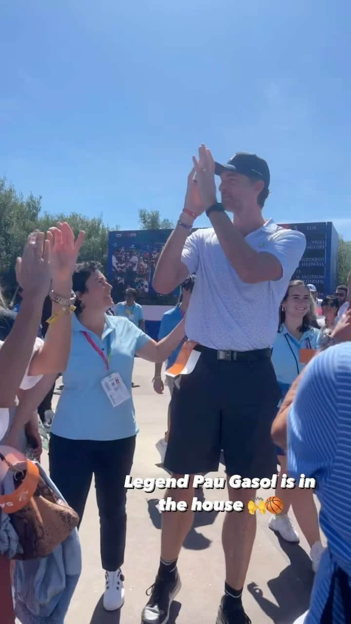 パウ・ガソルのインスタグラム：「NBA Legend, @paugasol, is on the first tee at @thesolheimcup in his home country 🙌🇪🇸」