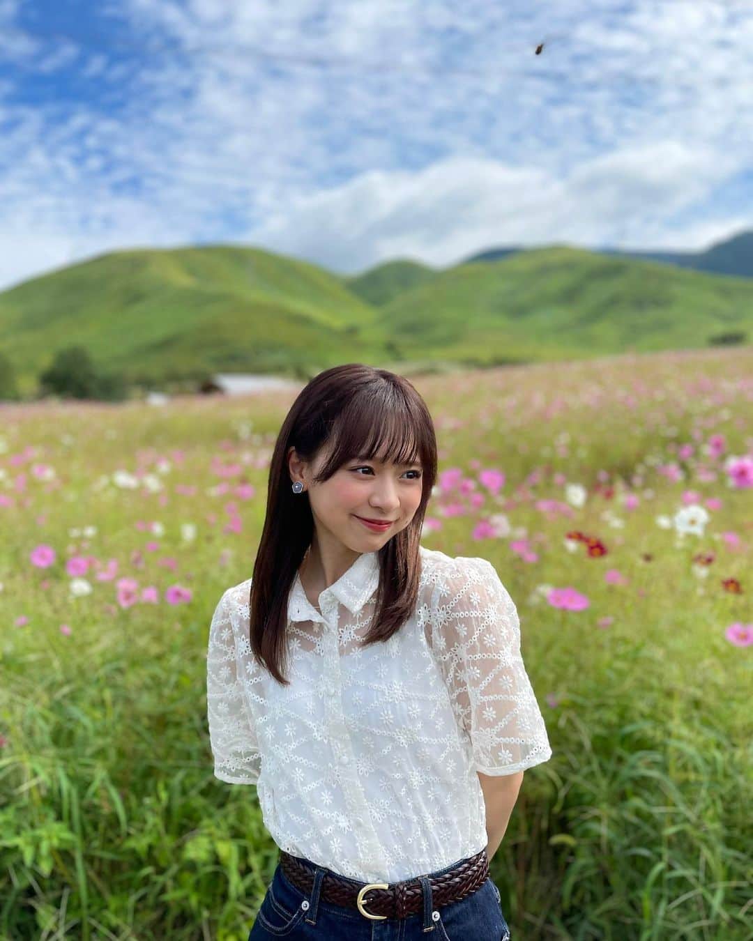 のインスタグラム：「萌の里のコスモス畑☺️」