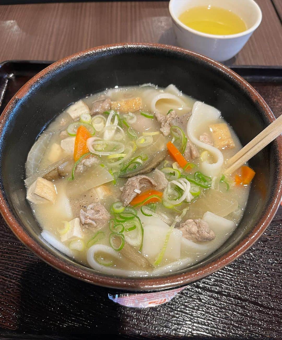 高野寛のインスタグラム：「旅の思い出 : だんご汁(大分)」