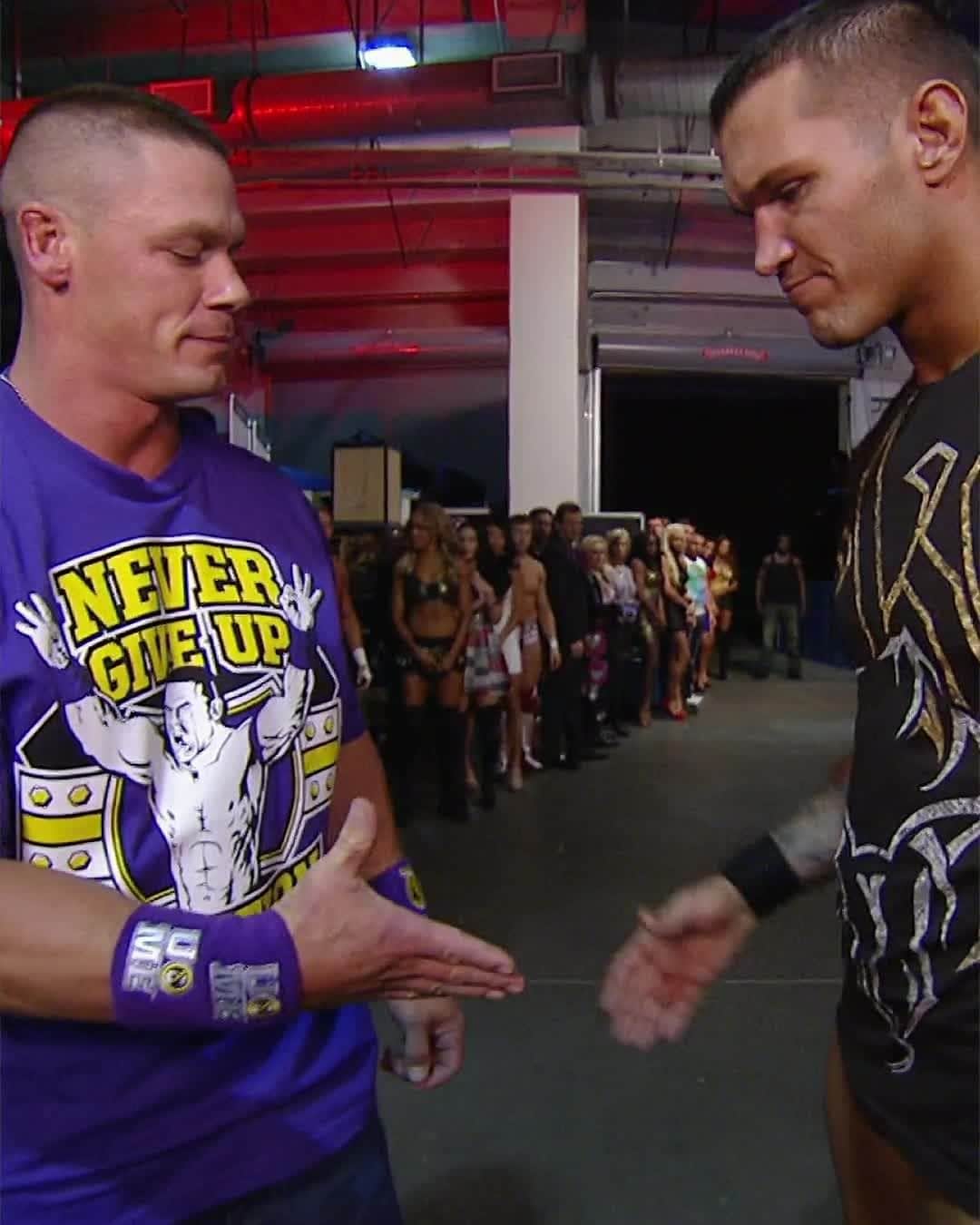 WWEのインスタグラム：「Nothing like a sign of respect between bitter rivals...」