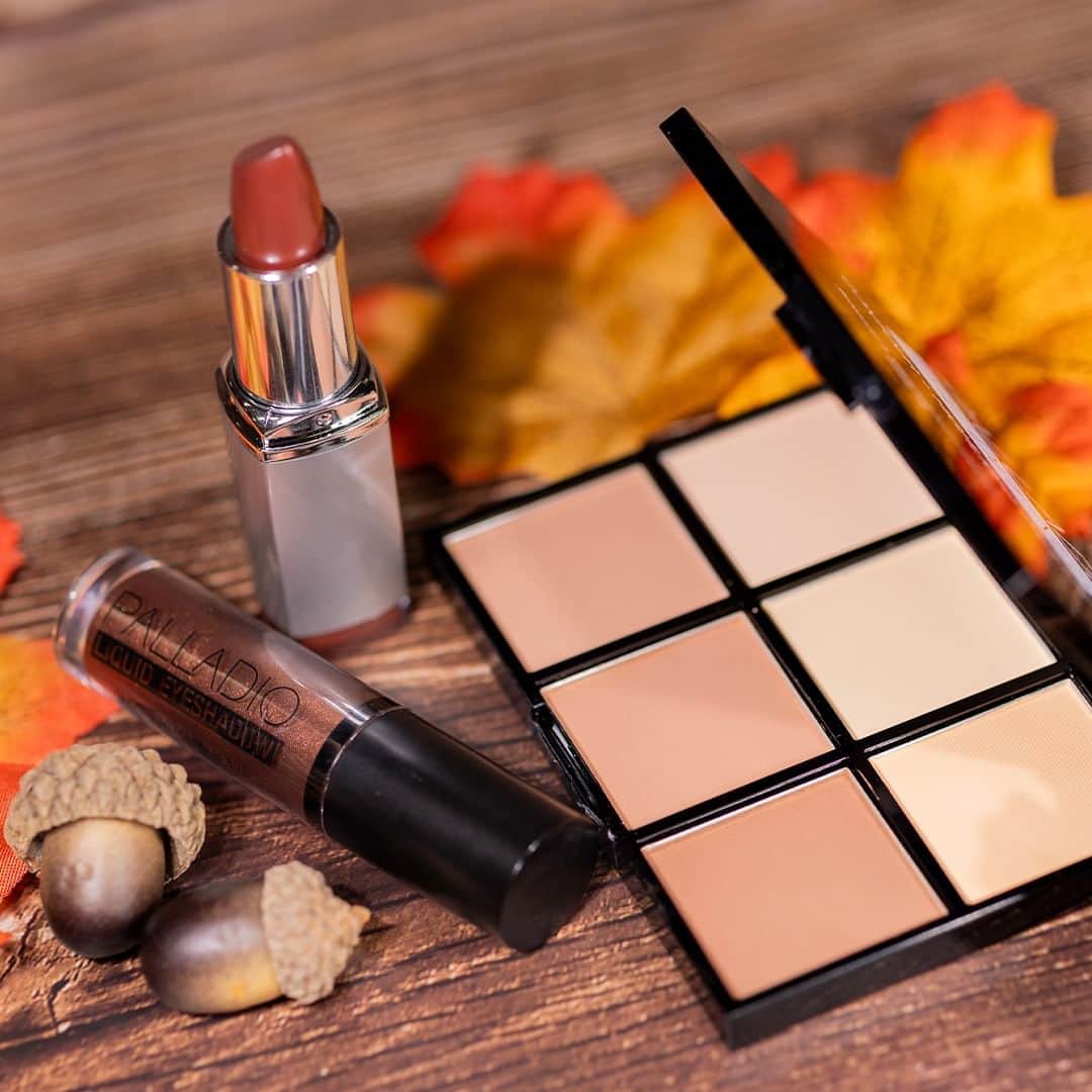 Palladio Beautyのインスタグラム：「Fall is here, and so is your flawless fall look! 🍂🍁 Get ready for a season filled with cozy sweaters and stunning makeup looks.  #Fall #looks #lipstick #palette #vegan #autumn🍁」