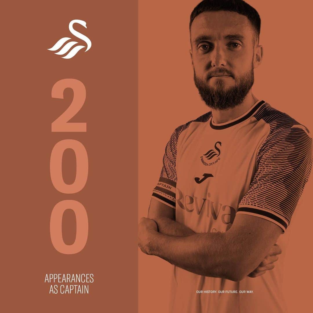 さんのインスタグラム写真 - (Instagram)「This afternoon's match marks @mattgrimes8's 200th appearance as Swansea City captain 👏🦢」9月23日 23時08分 - mattgrimes8