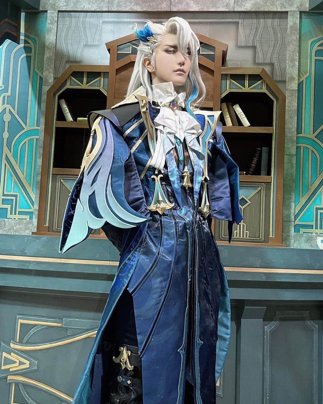 ズミのインスタグラム：「ヌヴィレット / TGS2023  #cosplay #cosplayer #genshinimpact #ganshincosplay #neuvillettecosplay #neuvillette #原神コスプレ ##ヌヴィレットコスプレ #tgs2023 #原神」